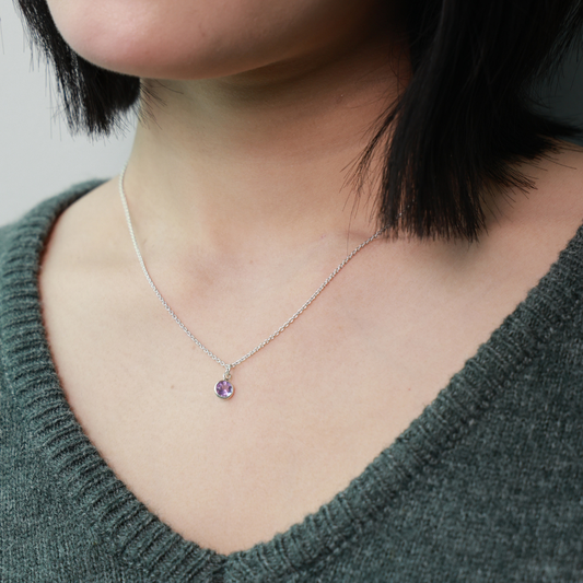 Lalin Necklace - Amethyst