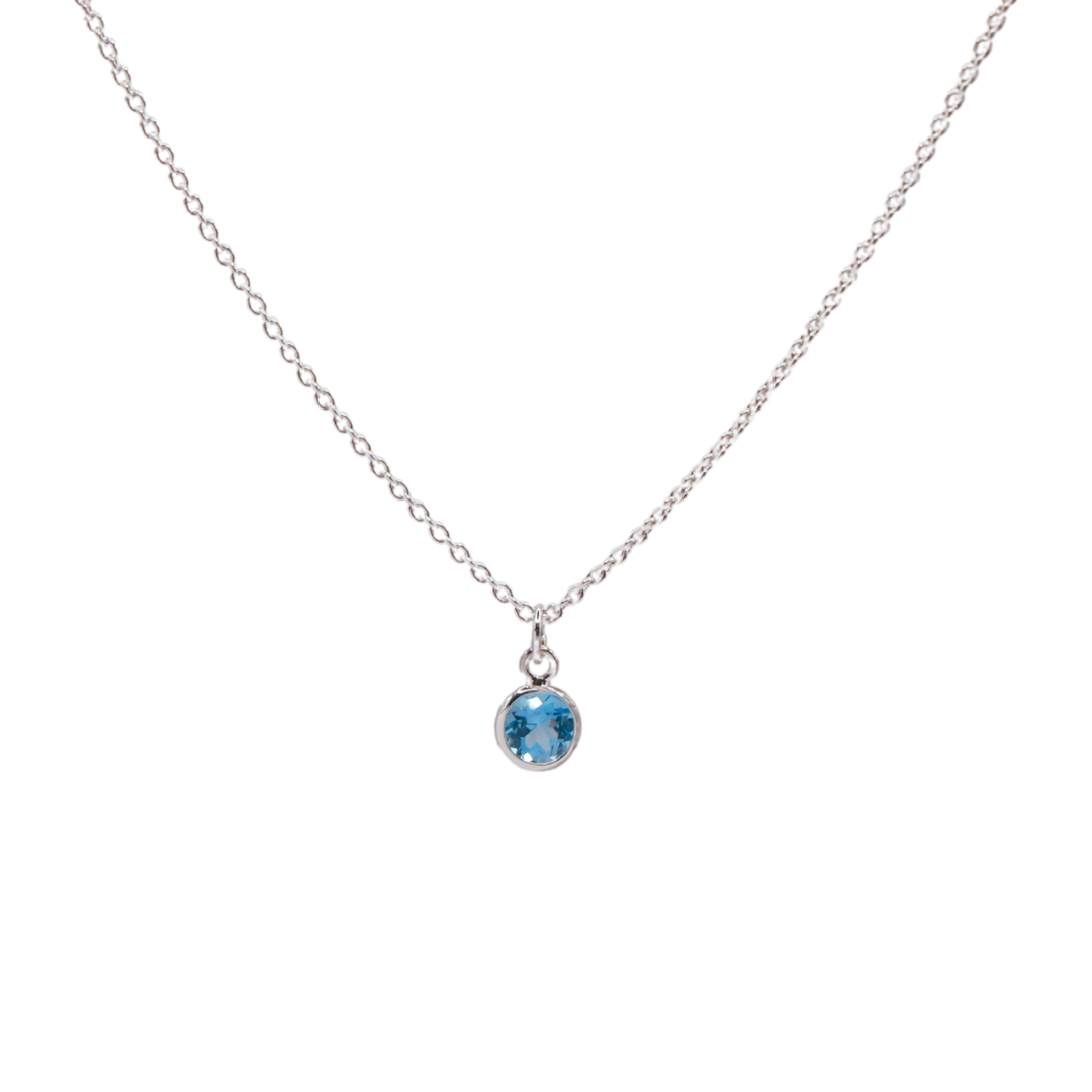 Dara Necklace - Blue Topaz