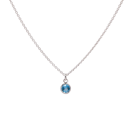 Dara Necklace - Blue Topaz