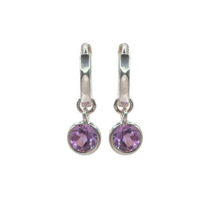 Lalin Hoops - Amethyst