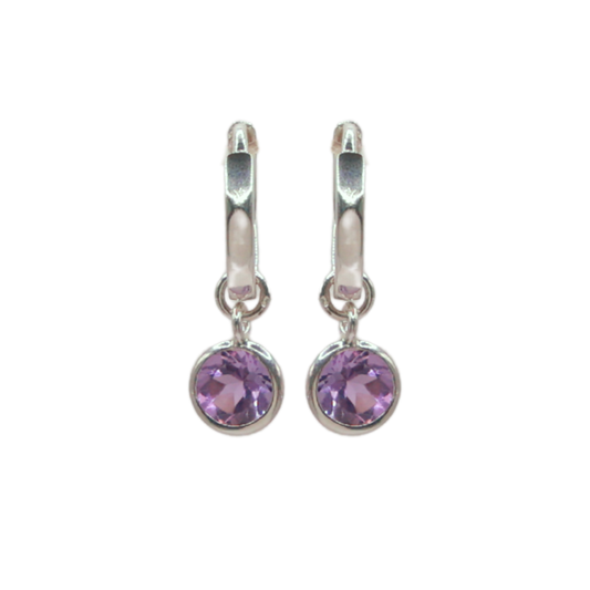 Lalin Hoops - Amethyst