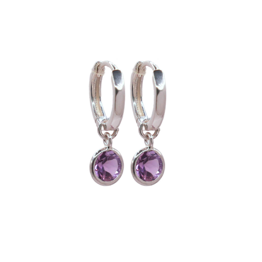 Lalin Hoops - Amethyst