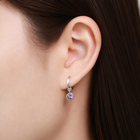 Lalin Hoops - Amethyst