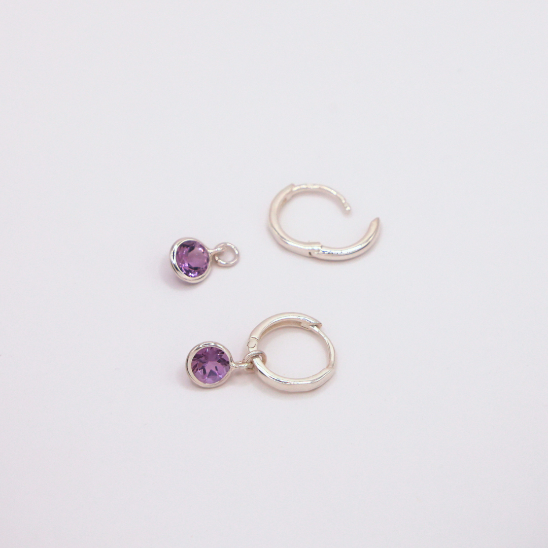 Lalin Hoops - Amethyst