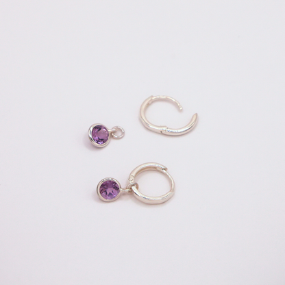 Lalin Hoops - Amethyst
