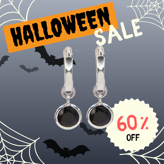 Kara Hoops - Black Onyx